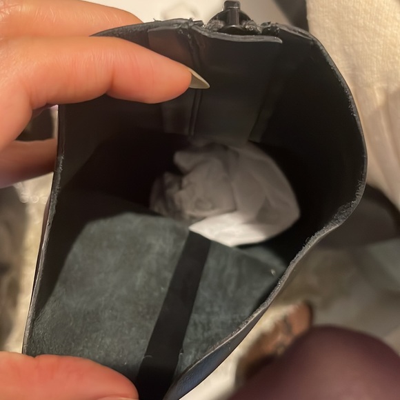 Ebony leather western high heel boots - Picture 7 of 8